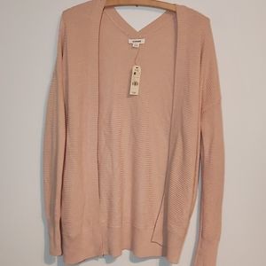 NWT Garage blush pink knit cardigan with pockets